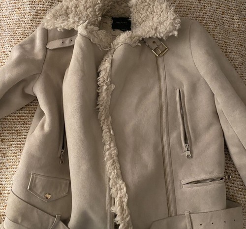 Veste aviateur crème - , zara