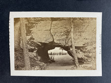 Der Kuhstall, Vintage albumen print, ca.1870 Tirage vintage format CDV, légendé