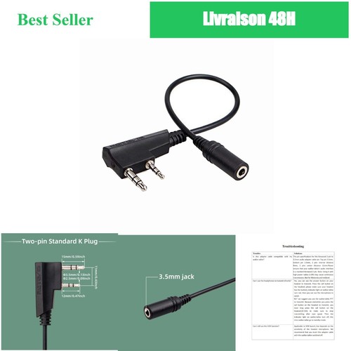 Retevis tck01 adaptateur audio - adaptateur,