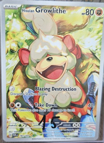 Carte pokémon growlithe - carte,