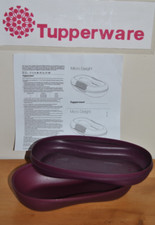 ?TUPPERWARE Cuiseur Solo 430 Ml Omelette Micro-Ondes Violet Micro Delight 22 Cm