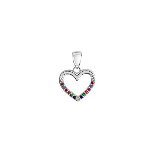 Pendentif collier coeur argent