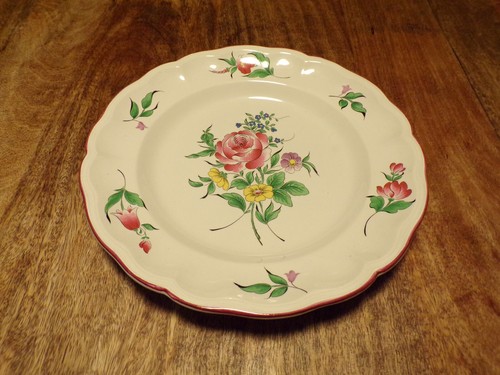 Ancien plat rond lunéville - ancien,