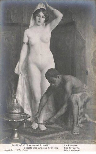Tableau henri blahay - nu,