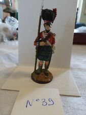 N°39 Figurine Médailler Franklin Étain Soldat  Régiment de Waterloo peint main