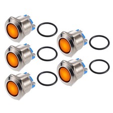 5Pcs Voyant LED 19mm 12V Lampe