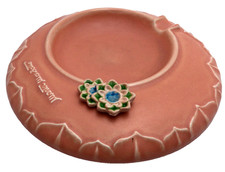 Cendrier en céramique artisanale originale fabriquée en Italie signé Marta...