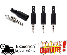 Lot 3 Jack 3.5mm TRRS 4 Pôles