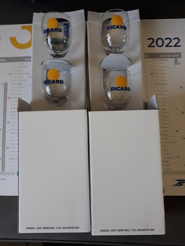 Verres ricard neufs - verres,