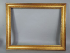 Cadre bois doré feuille d'or 60x47 feuillure 51x38cm finition antique