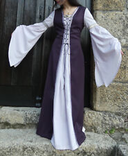 VÊTEMENTS MÉDIÉVAUX, ROBE FEMME, COSTUME, TAILLE MOYENNE, FAITS MAIN.