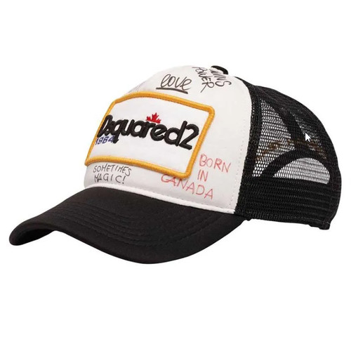 Dsquared2 trucker hat black - dsquared2,