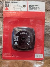 Neuf Bouton de serrage Bakélite Marron / Rouge Vintage Super cocotte minute SEB