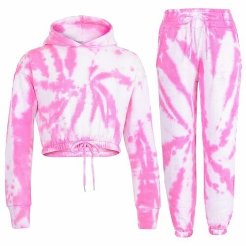 Enfants tie and dye rose - dye,