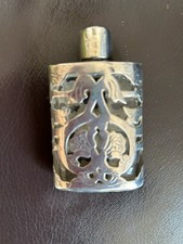 Bouteille De Parfum Argentée Ancienne 