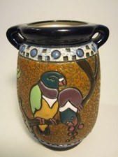 VASE ART DECO EN FAIENCE