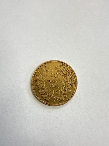 Pièce francs 1854 or - pièce,