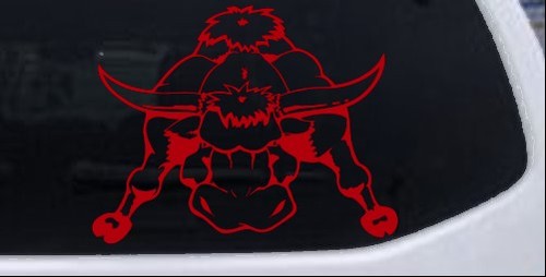 Mean bad bull decal car - decal,