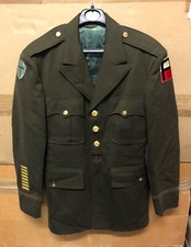 GENUINE US ARMY WW2 OFFICER JACKET COAT CHOCOLATE BROWN WOOL GOOD COND !!! 37S