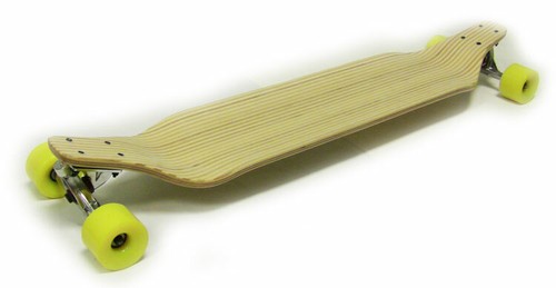 Zebra bamboo inlay longboard - zebra,