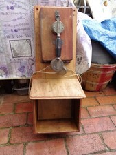 ANCIEN TELEPHONE MURAL EN BOIS 72 X 30 X 19 CMS POID 6KG 550
