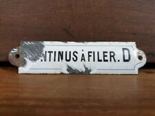 Plaque émaillée Industrielle -