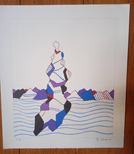 gravure originale signée Jean Verame épreuve d'artiste