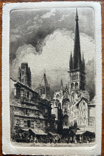 Cpa rouen rue l - 76,