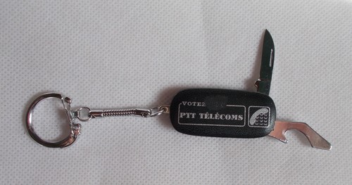 Porte clés ptt télécoms - porte,