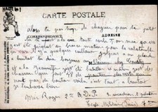 Carte PUZZLE / PARIS / 2° Régt B.D.P. 3° Escadron 2° Peleton / Humour illustré