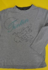 Tintin Milou Pull Sweat Shirt Vêtement enfant 10 ans Hergé Moulinsart Habit Mode