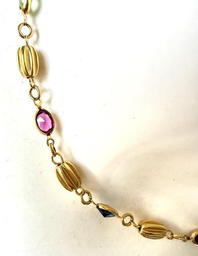 Collier chaîne couture art - collier,