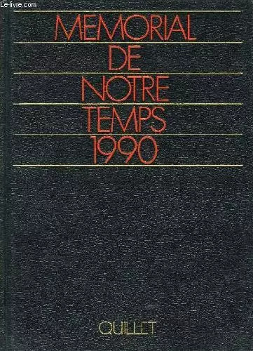 Memorial notre temps 1990 - de,