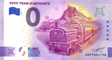 64 ARTOUSTE Petit train, 2021, Billet Euro Souvenir