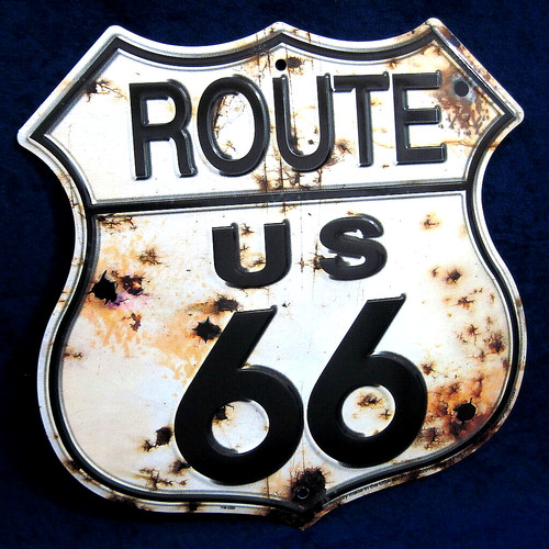 Route rusty shield us - route, 66