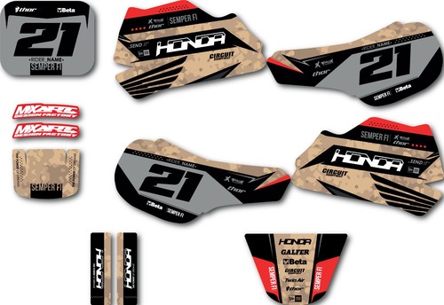 Graphics kit for honda - for,