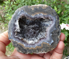 Géode Coconut Quartz & Agate 7.5x7cm Las Choyas Minéral collection pierre reiki