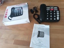 Telephone Fixe sénior Thomson grosse touche SOS Serea Safy TH-520FBLK