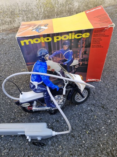 Moto police ancien jouet - police,