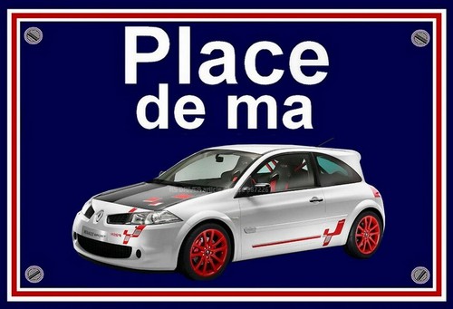 Plaque place ma renault - plaque,