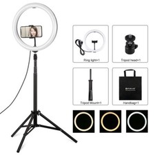 30 CM Anneau de Lumière Avec Professionel Trépied LED USB Éloigné 3 Couleur Mode