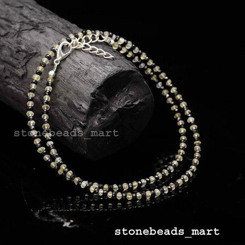 Collier perles facettes - collier,