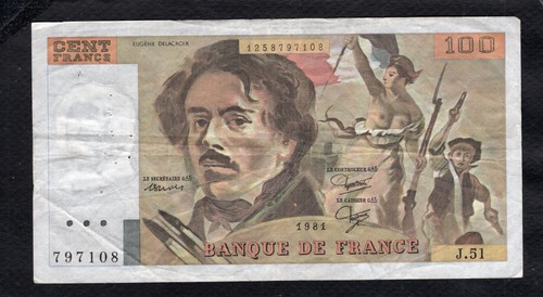 Billet 100 francs - un,