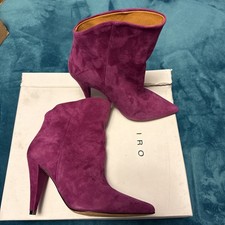 Iro Fuschia Suede Leather