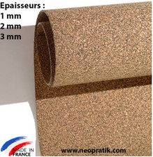 Plaque de liège au Nitrile pour joint moteur et carter, pompe a essence etc...