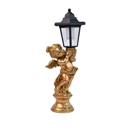 Lampe solaire avec chérubin - lampe,