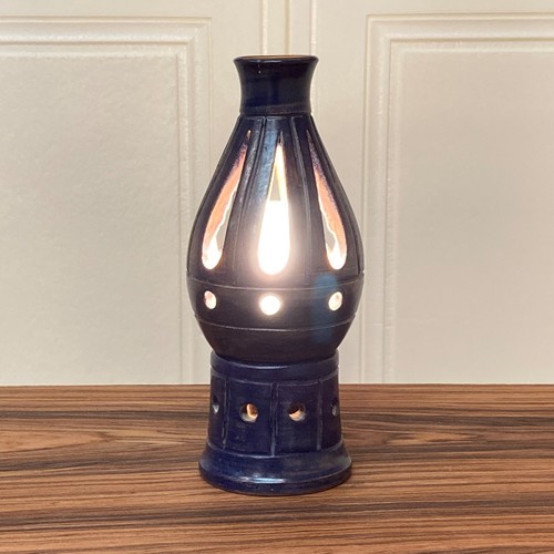 Lampe terre cuite émaillée - terre,