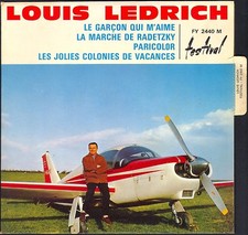 LOUIS LEDRICH AVION / PLANE PERRET / DELPECH 45T EP FESTIVAL 2440 NEUF LANGUETTE