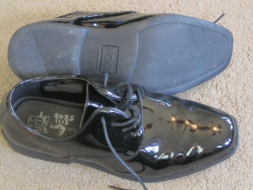 Euc fabian couture shiny black - euc,