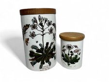 Portmeirion, deux pots épices en porcelaine anglaise vers 1970